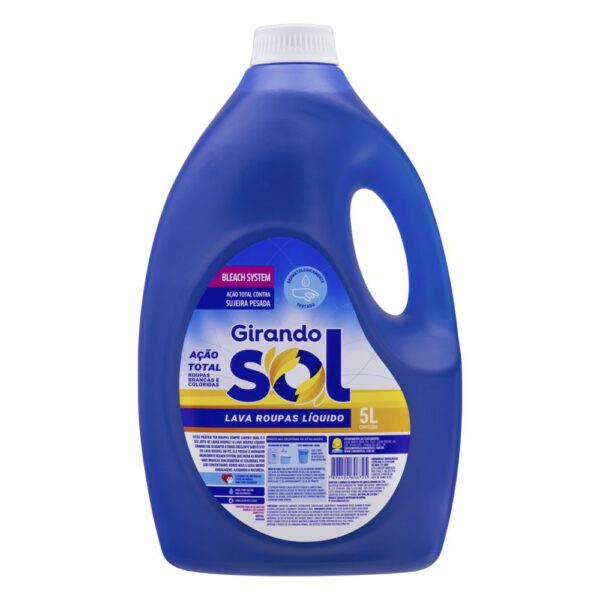 LAVA ROUPA LIQUIDO 5L AÇÃO TOTAL - GIRANDO SOL