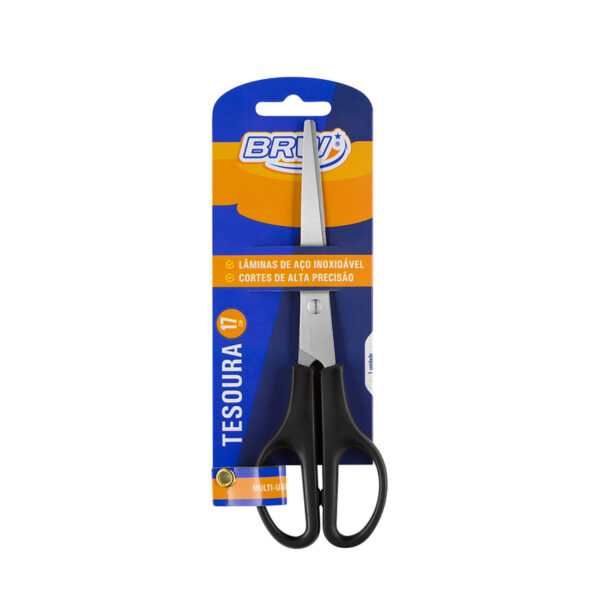 TESOURA DE ACO INOX 21 CM - BLISTER 1 U BRW