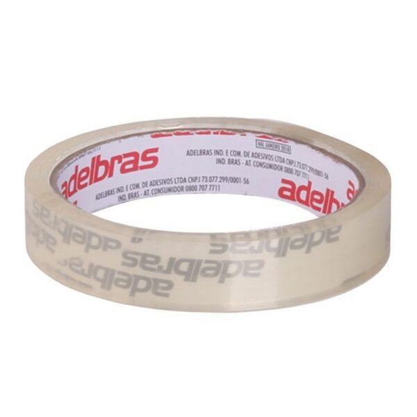 FITA ADESIVA 24MMX50M TRANSPARENTE - ADELBRAS