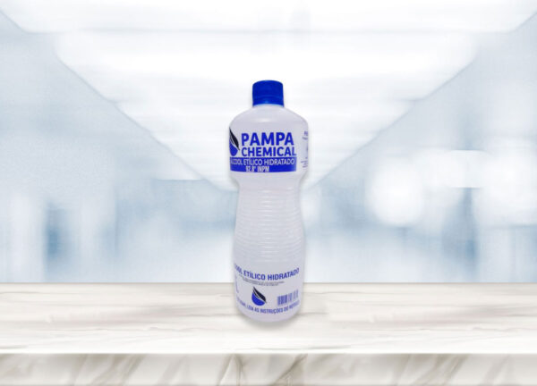 ÁLCOOL LÍQUIDO 92,8º 1L - PAMPA CHEMICAL