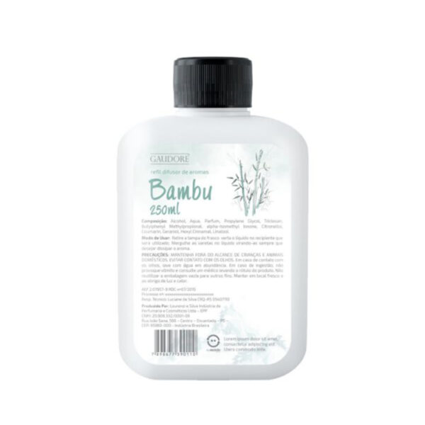 REFIL DIFUSOR DE AROMAS BAMBU 250ml GAUDORE