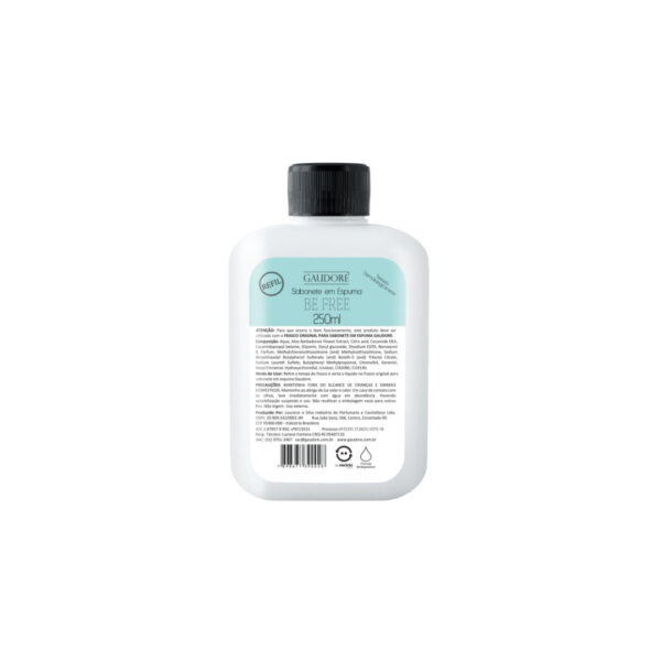 REFIL SABONETE ESPUMA BE FREE 250ml - GAUDORE