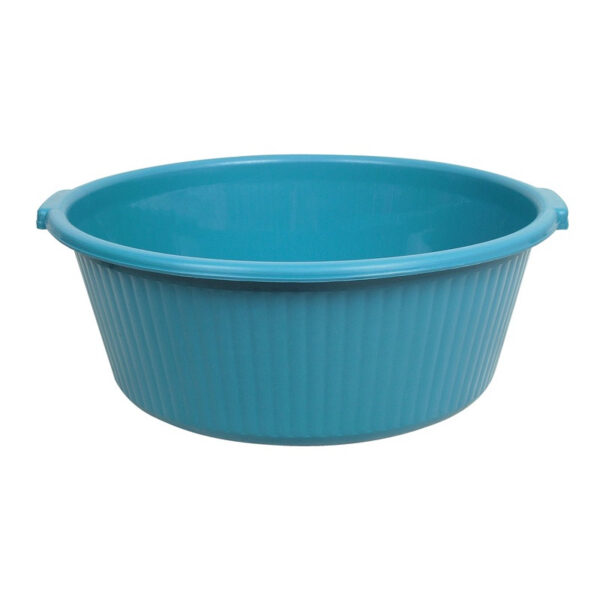 BACIA PLASTICA REDONDA 18L CANELADA 43CM